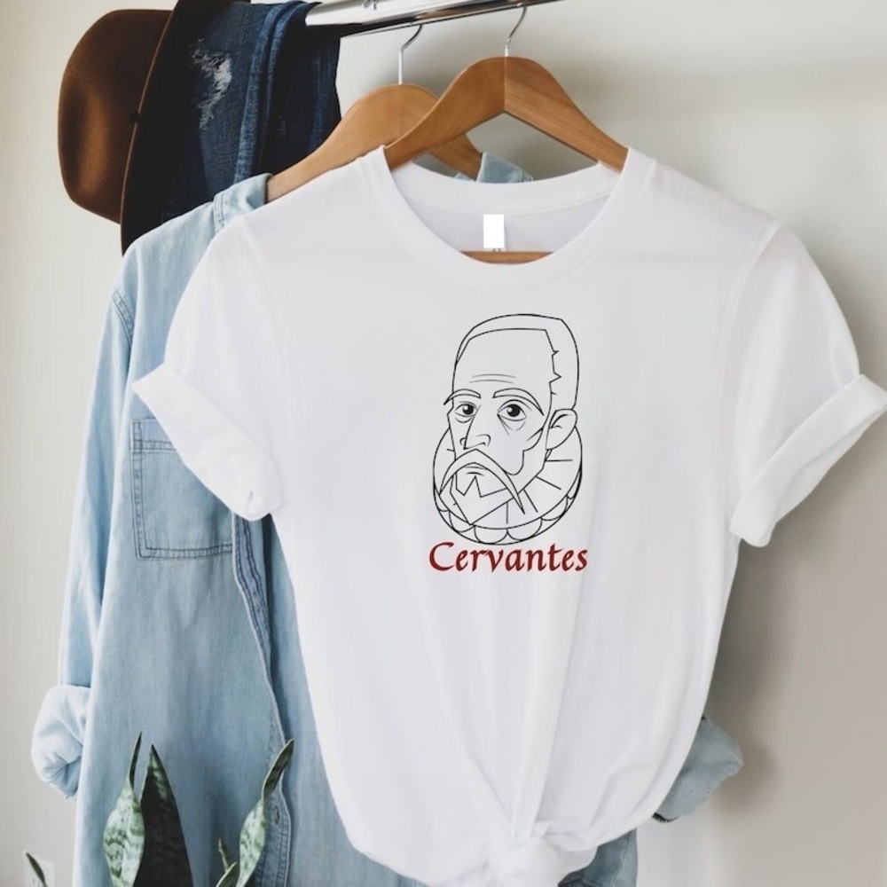 Miguel De Cervantes T-Shirt Literary Master Tribute